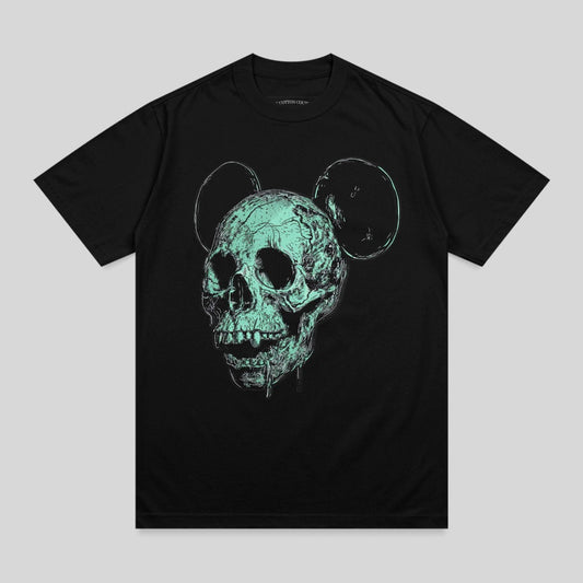Mystic Green Mouse Ear Skull Drip Graphic product type
