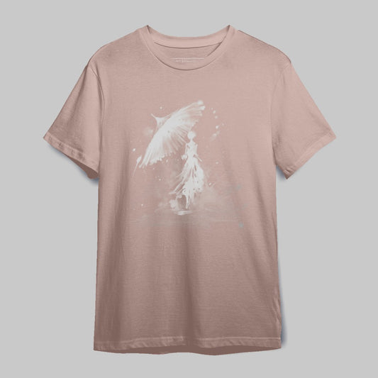 Beautiful Ethereal Angel in White Graphic T-Shirt