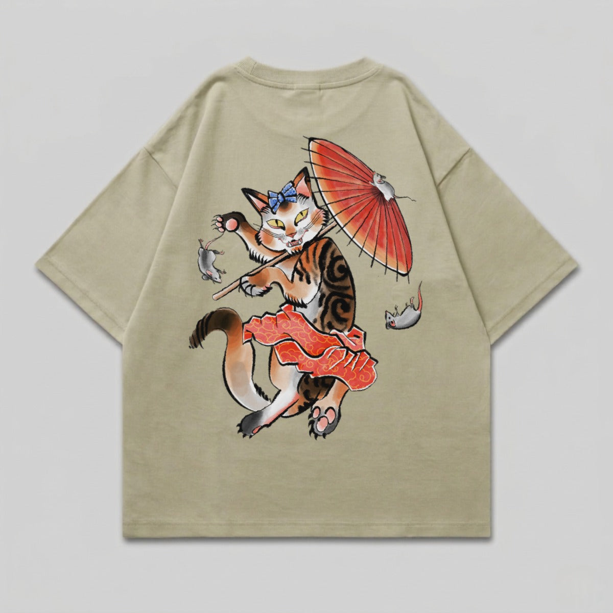 Playful Cat Umbrella Mice Design Funny Animal product type