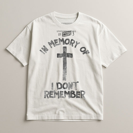 In Memory Of I Don't Remember Graphic T-shirt Product