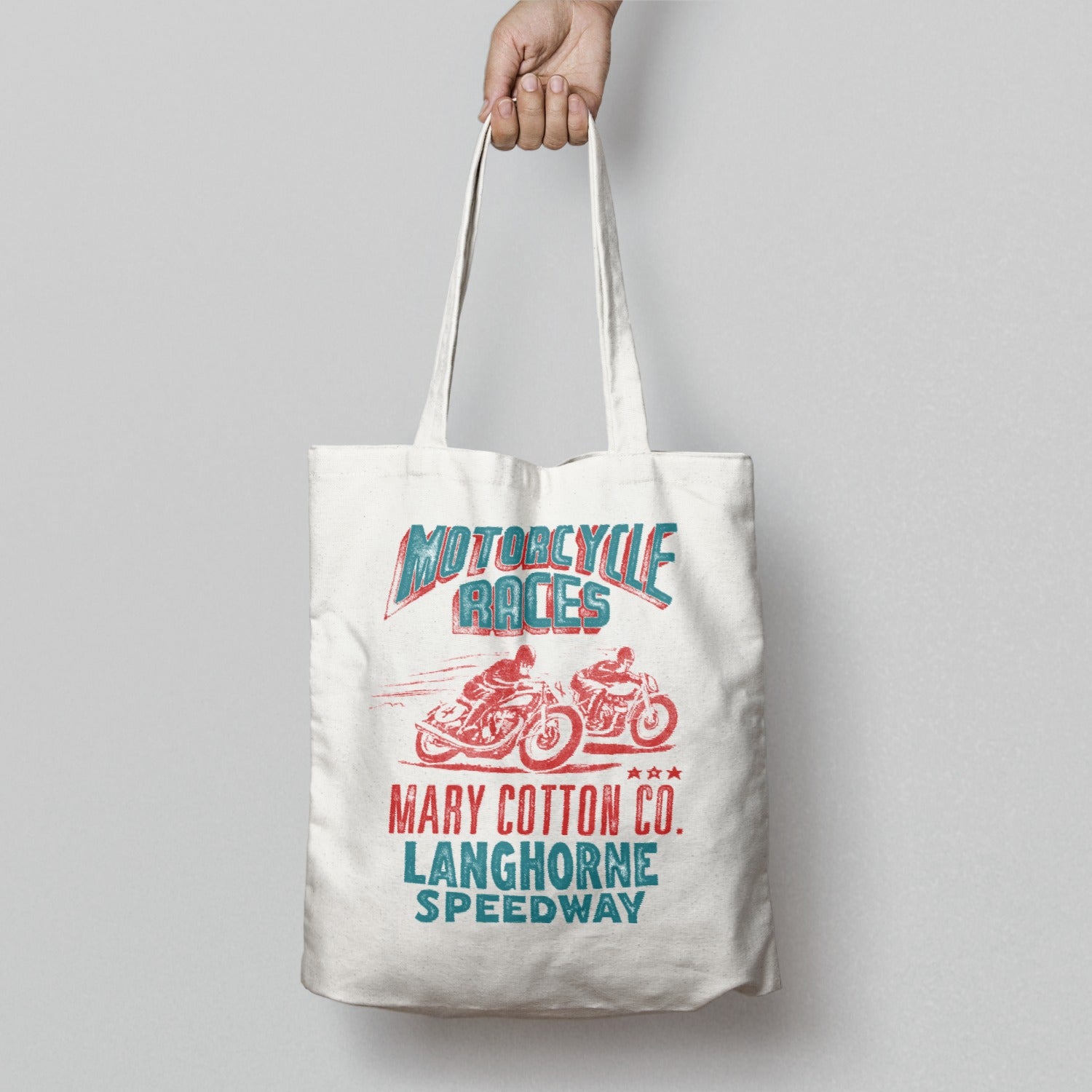Motorcycle Races Mary Cotton Co Langhorne Speedway Bag