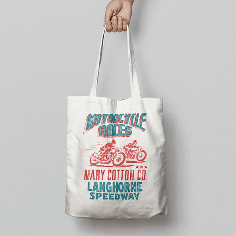Motorcycle Races Mary Cotton Co Langhorne Speedway Bag