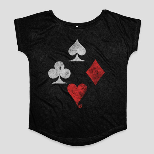 Playing Card Suits Design Women's T-Shirt