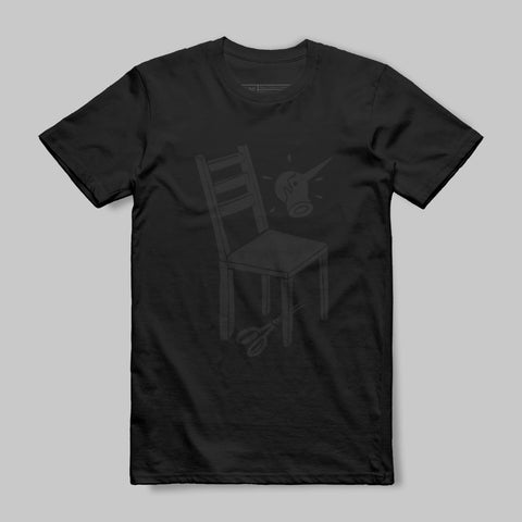 Abstract Art Chair and Scissors Graphic T-Shirt