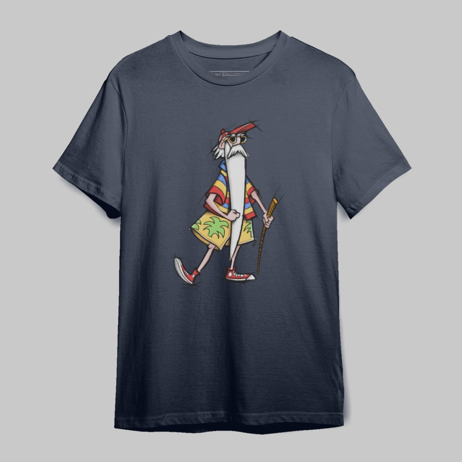 Cool Graphic Tee with Funky Cartoon Print Shirt