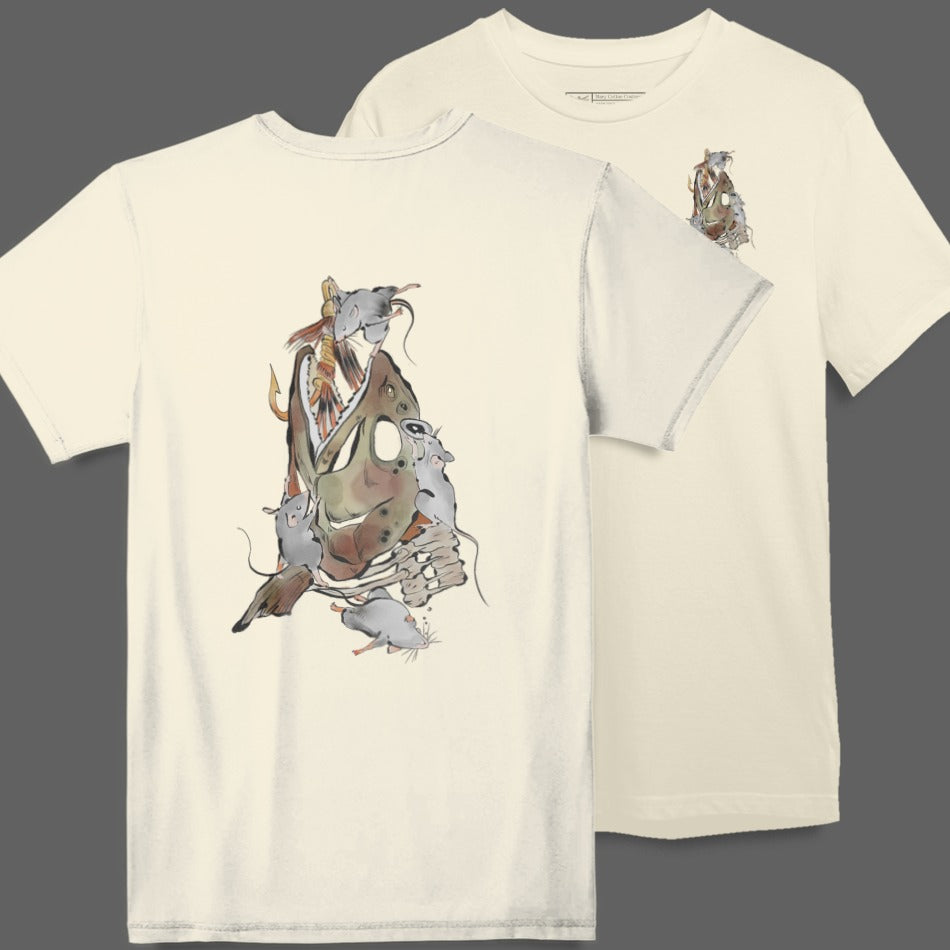 Unique Artistic Design T-Shirt Featuring Rodents