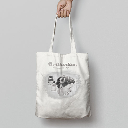 Brillantine Retro Style Design Tote Bag for Everyday Use