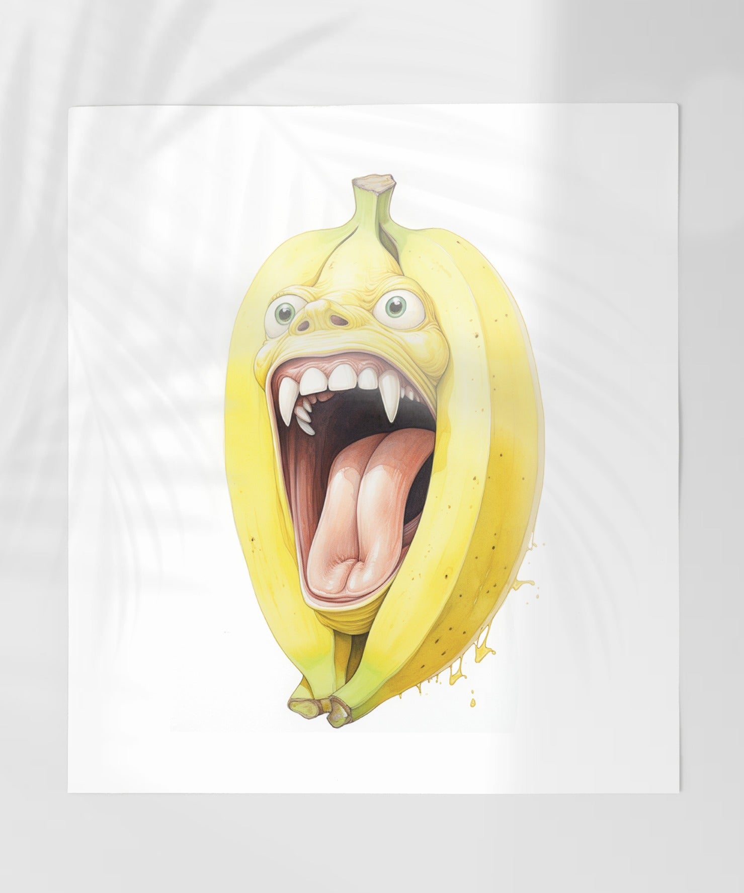 Funny Screaming Banana Artwork Funny Poster Product