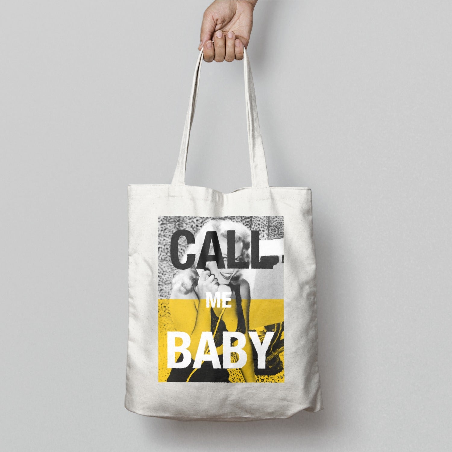 CALL ME BABY Tote Bag with Unique Design