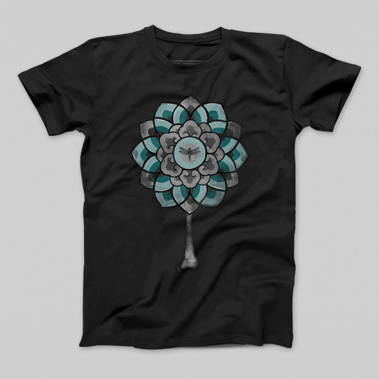 T-shirt donna boyfriend Flower Bones