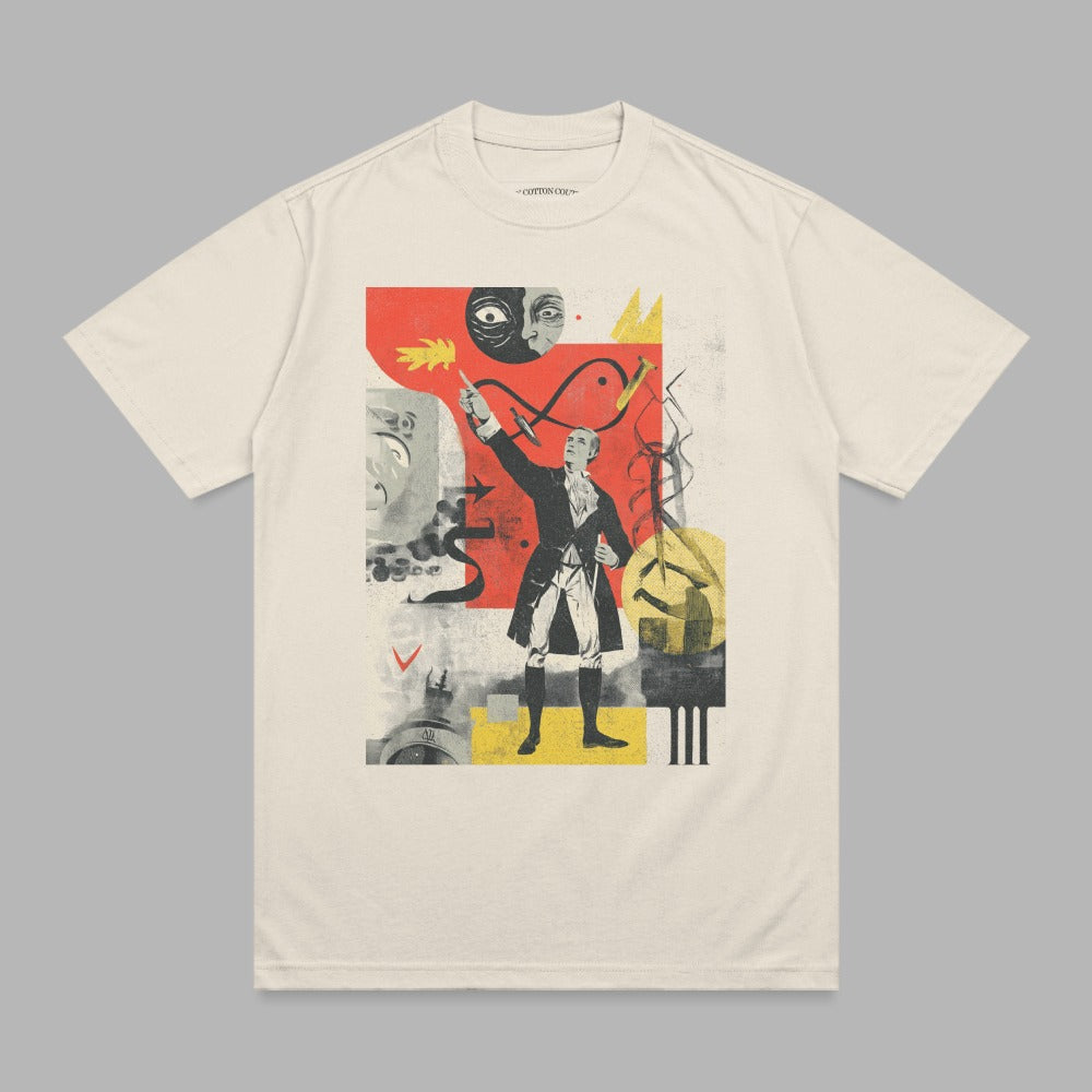 Man Pointing Abstract Art Scientific Collage product type