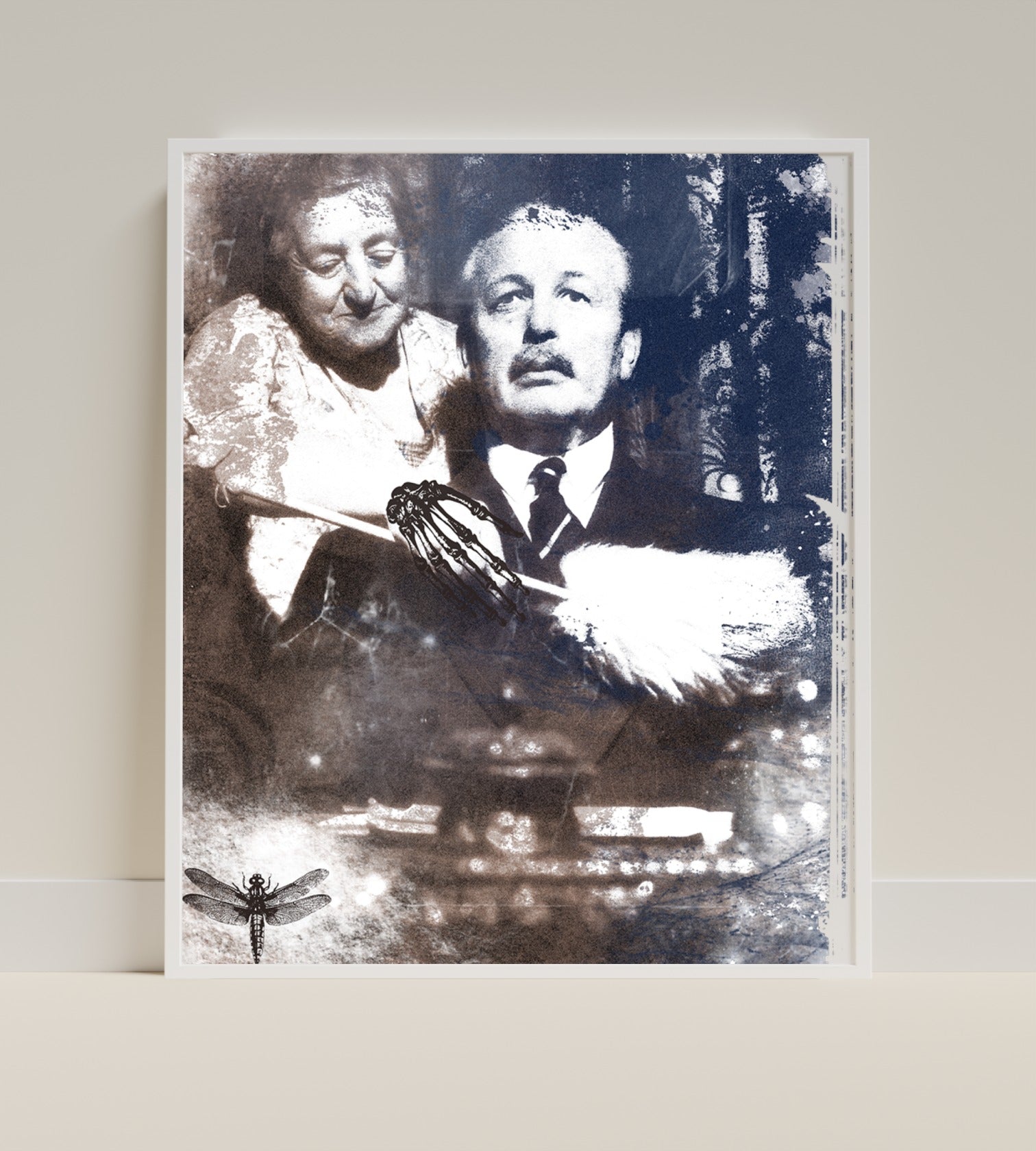 Vintage Style Artwork Featuring a Mysterious Scene