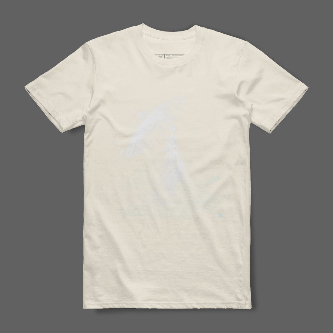 Ghostly White Design T-shirt for Men Casual Wear