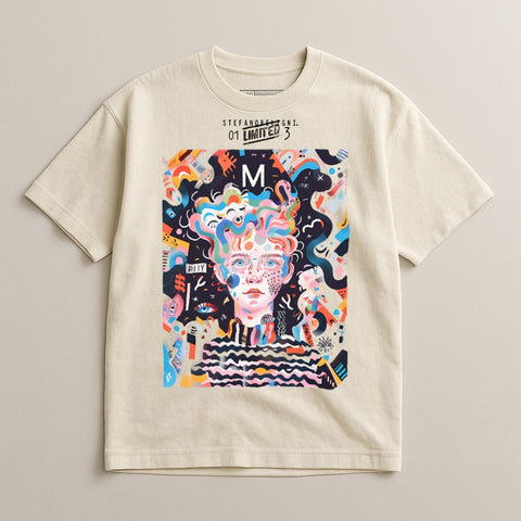 Abstract Colorful Portrait Graphic Tee Product