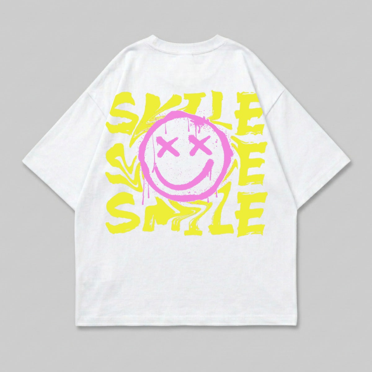 White Background Yellow Smile Pink X Eye Smiley product type
Smile Print,Smiley Graphic,X Eyes Design,Pink Yellow Art,White Colorway,Dripping Style,Street Art Inspired,Pop Culture,Abstract Graphic,Happy Mood,Youthful Look,Bold Statement,Vibrant Aesthetic,Funky Design,Modern Artwork,Artistic Expression,Expressive Print,Positive Energy,Unique Imagery,Creative Illustration