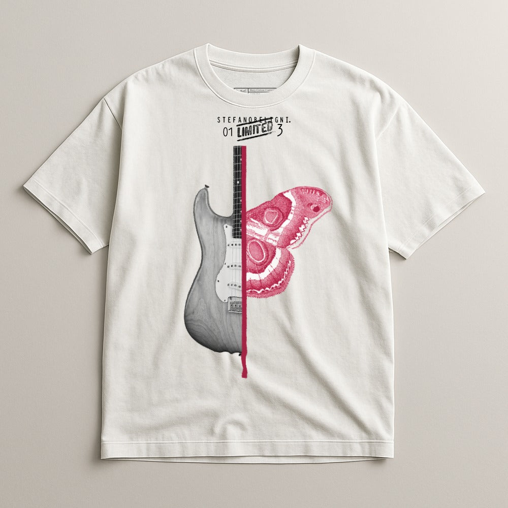 Stef Anderen G.T. 01 Limited 3 Guitar and Butterfly Shirt