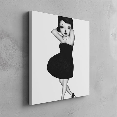 Quadro canvas modella