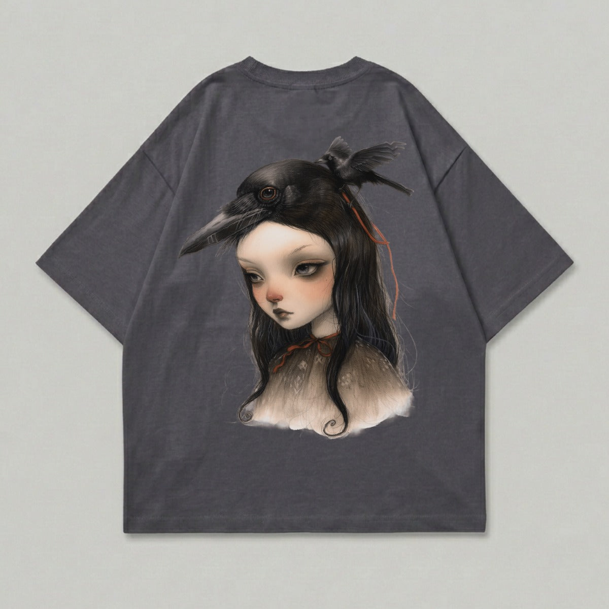 Mystic Girl Raven Mask Digital Artwork product type