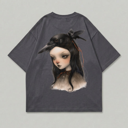 Mystic Girl Raven Mask Digital Artwork product type