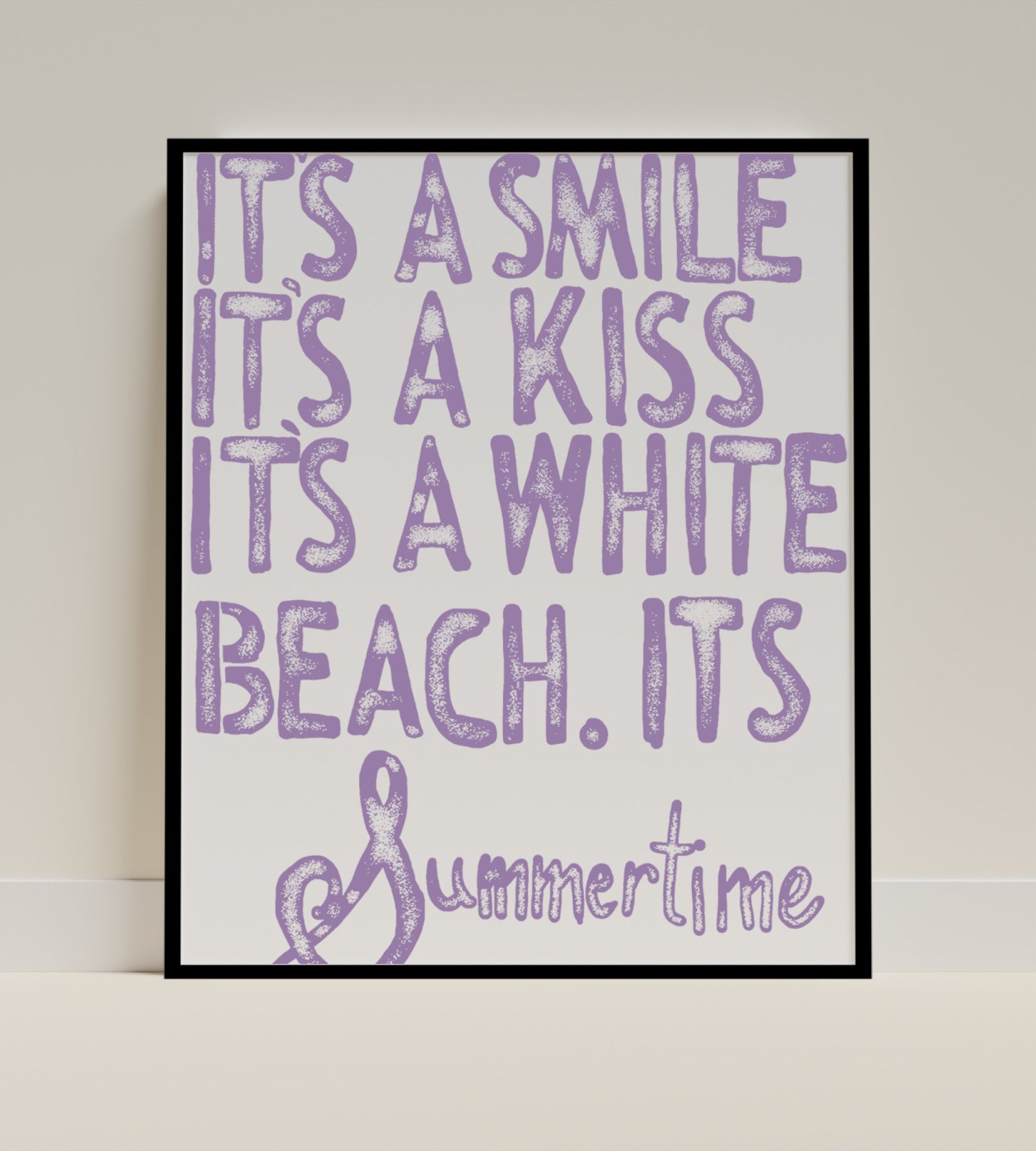 It's a Smile It's a Kiss It's a White Beach Summertime