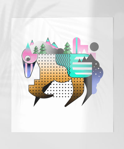 Geometric Abstract Art with Colorful Design product