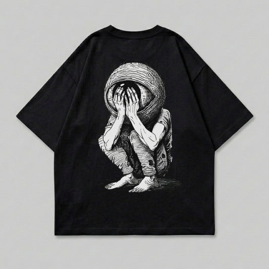 Eyeball Head Figure Hiding Face Surreal Dark Art product type

Eyeball head
Surreal art
Dark graphic
Abstract design
Crying figure
Monster print
Gothic aesthetic
Unique artwork
Streetwear fashion
Oversized graphic
Mysterious creature
Horror art
Black apparel
Back print tee
Artistic shirt
Fantasy creature
Grunge style
Distressed art
Humanoid figure
Concept art