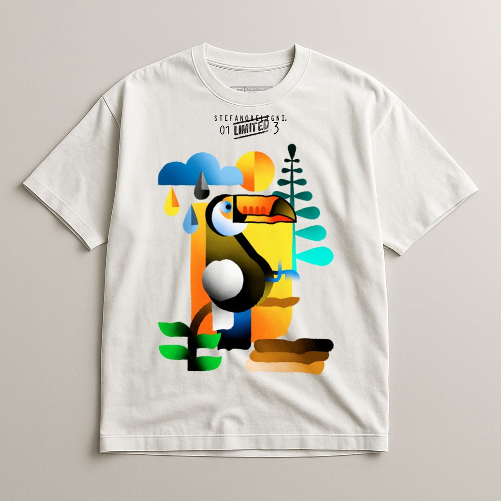 Limited Edition Toucan Graphic Print T-shirt