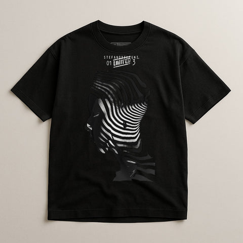 Limited Edition Face Outline Stripe T-shirt