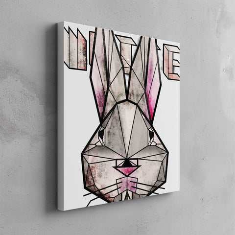 Quadro canvas white_rabbit