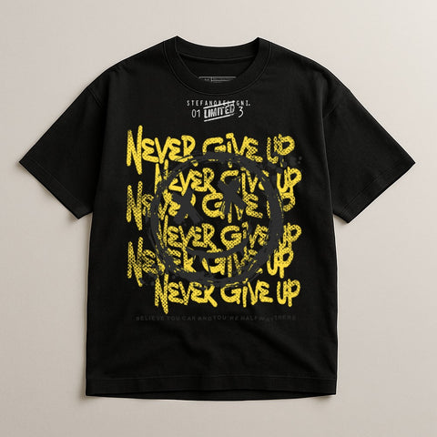 Never Give Up This Graphic Tee Motivational Apparel
