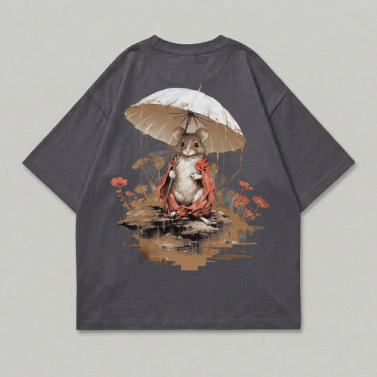 Mouse Umbrella Red Cloak Flowers Water Art product type