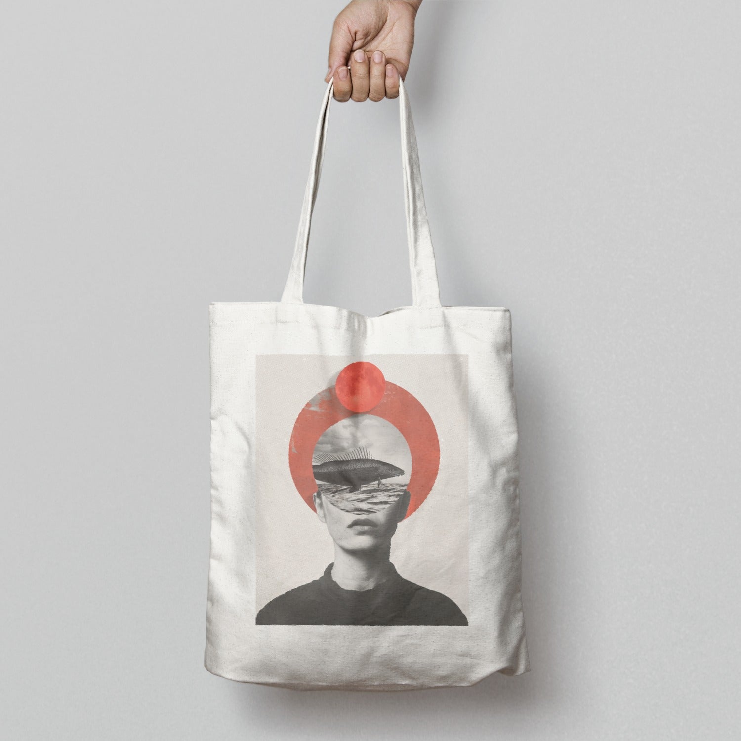 Artistic Abstract Modern Tote Bag with Unique Design