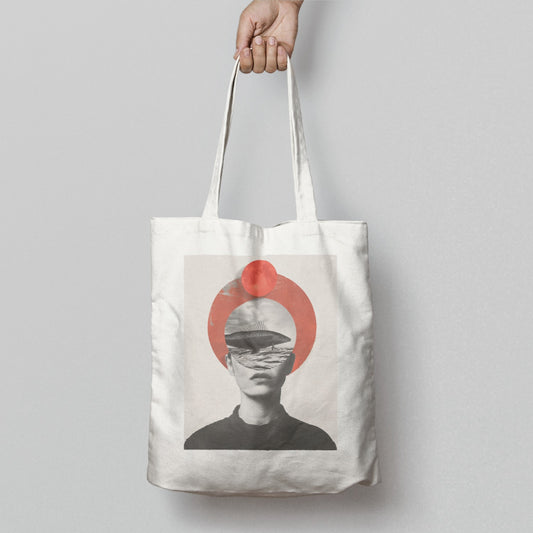 Artistic Abstract Modern Tote Bag with Unique Design