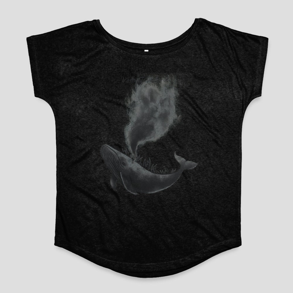 Mystical Whale Design Printed Casual Women's Top