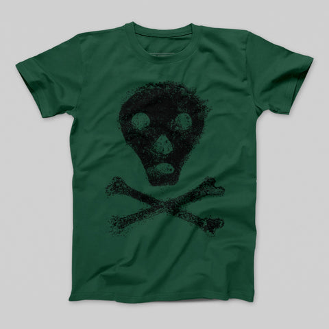 Distressed Skull and Crossbones Graphic Tee Product