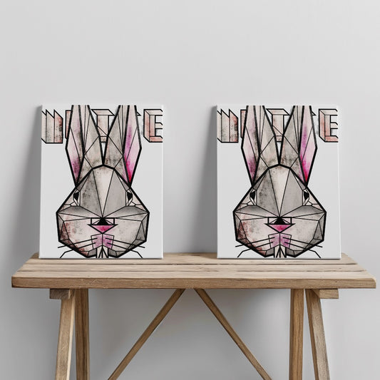 Quadro canvas white_rabbit