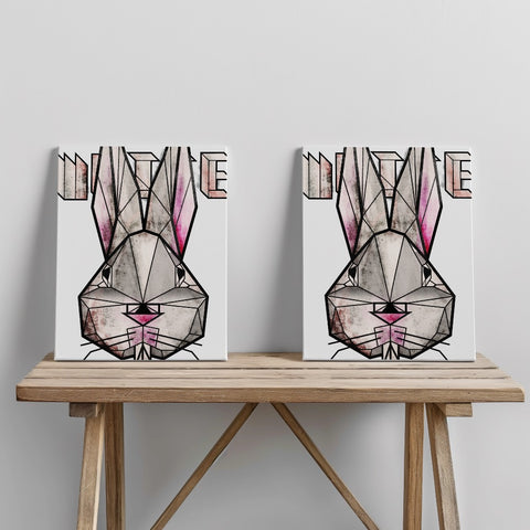 Quadro canvas white_rabbit