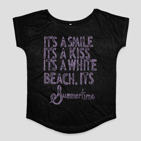 Summertime Beach Quote Graphic Women's T-shirt