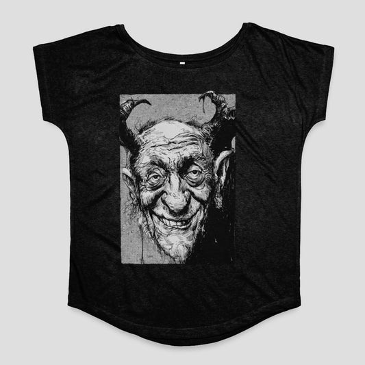 Vintage Devil Illustration Graphic T-Shirt