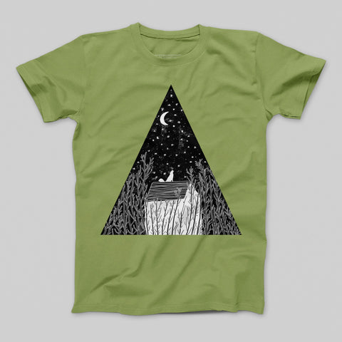 T-shirt donna boyfriend Moon Black
