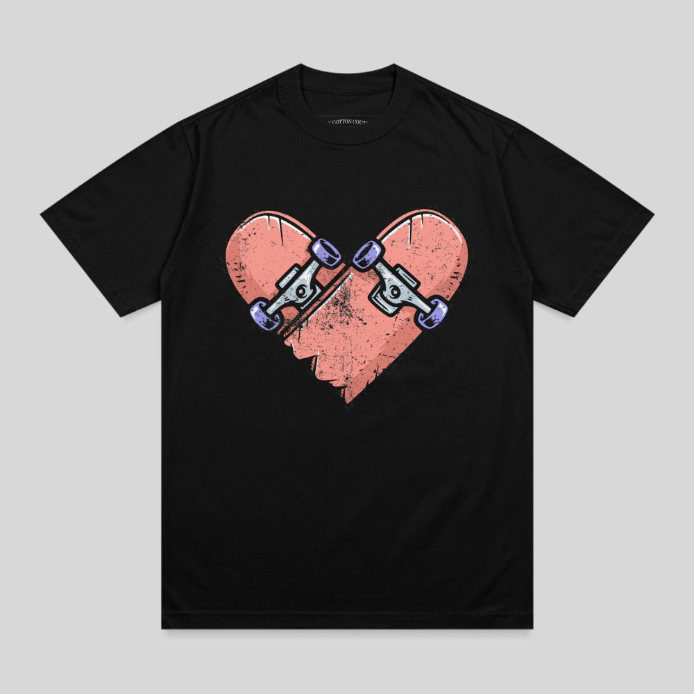 Skateboard Trucks Broken Heart T-Shirt product type