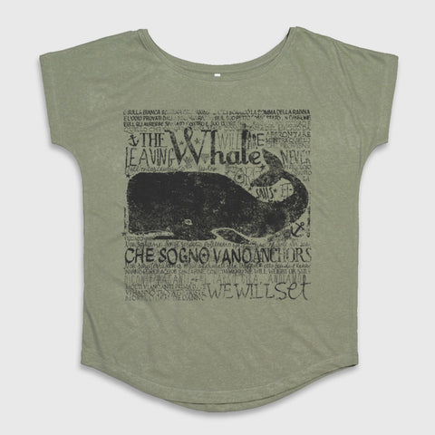 Leaving Whale Graphic Design Shirt