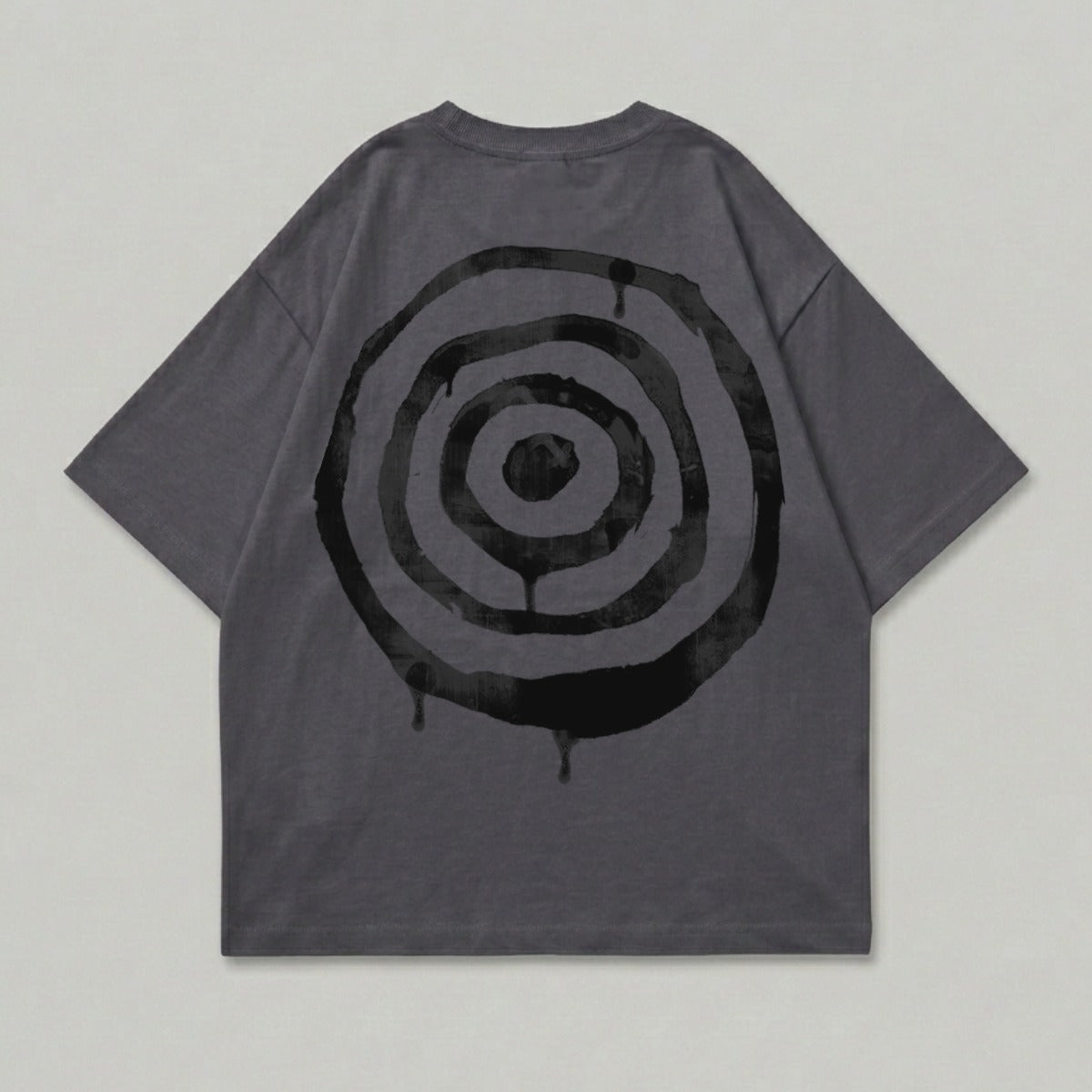 Charcoal Gray Bullseye Dripping Graphic Back product type