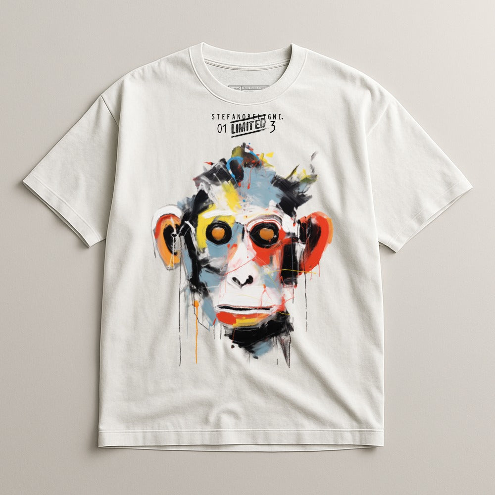 Abstract Artistic Monkey Graphic T-shirt Fashion Apparel