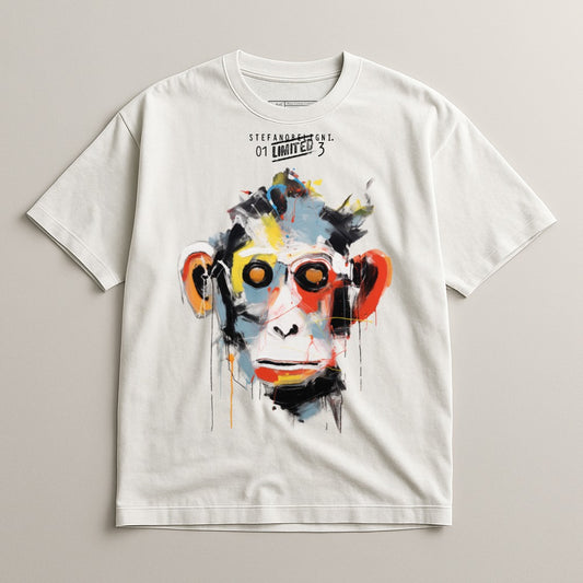 Abstract Artistic Monkey Graphic T-shirt Fashion Apparel