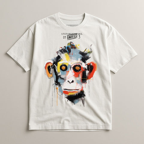 Abstract Artistic Monkey Graphic T-shirt Fashion Apparel