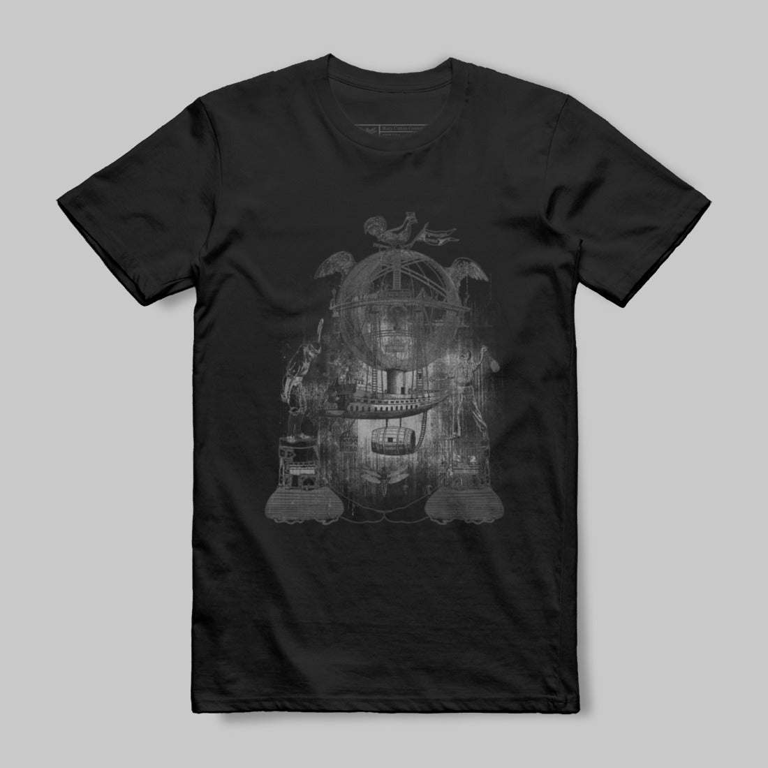 Steampunk Mechanical Robot Graphic T-shirt Product