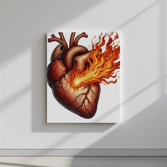 Quadro canvas fuego