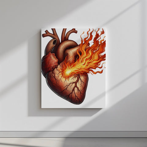 Quadro canvas fuego