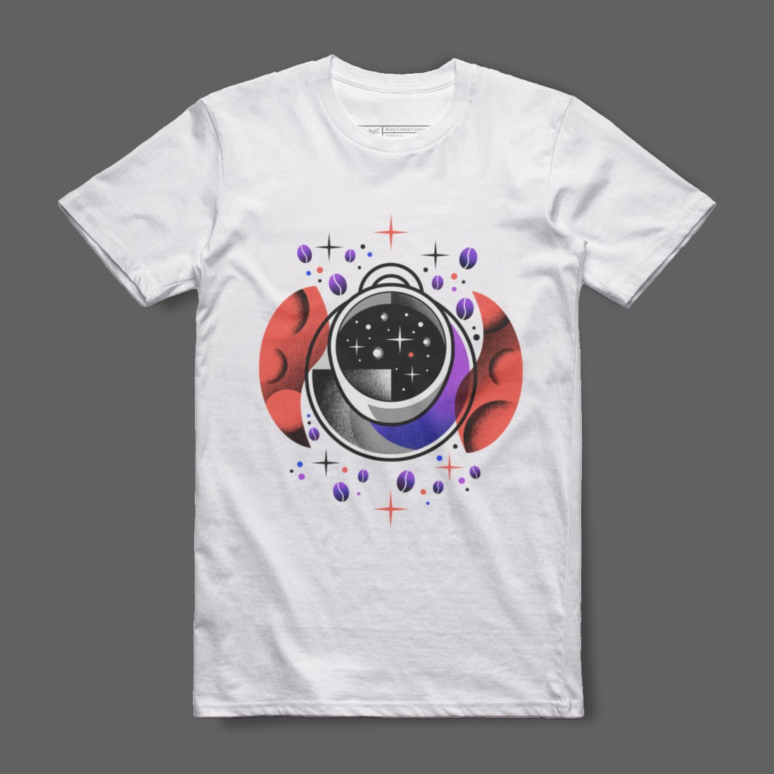 Cosmic Astronaut Graphic Design Tee Shirt